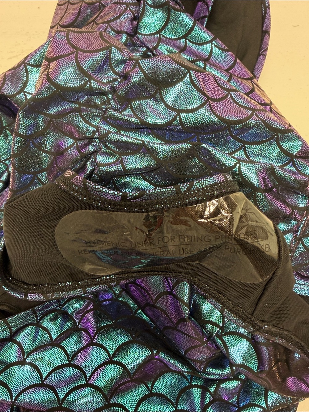 Torrid Iridescent Mermaid One Piece Swimsuit Swim Suit Blue Plus Size 4X D / DD - Picture 9 of 10